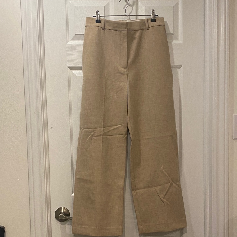 Beige Babaton Wide Leg Dress Pants - Size 8 - Never worn